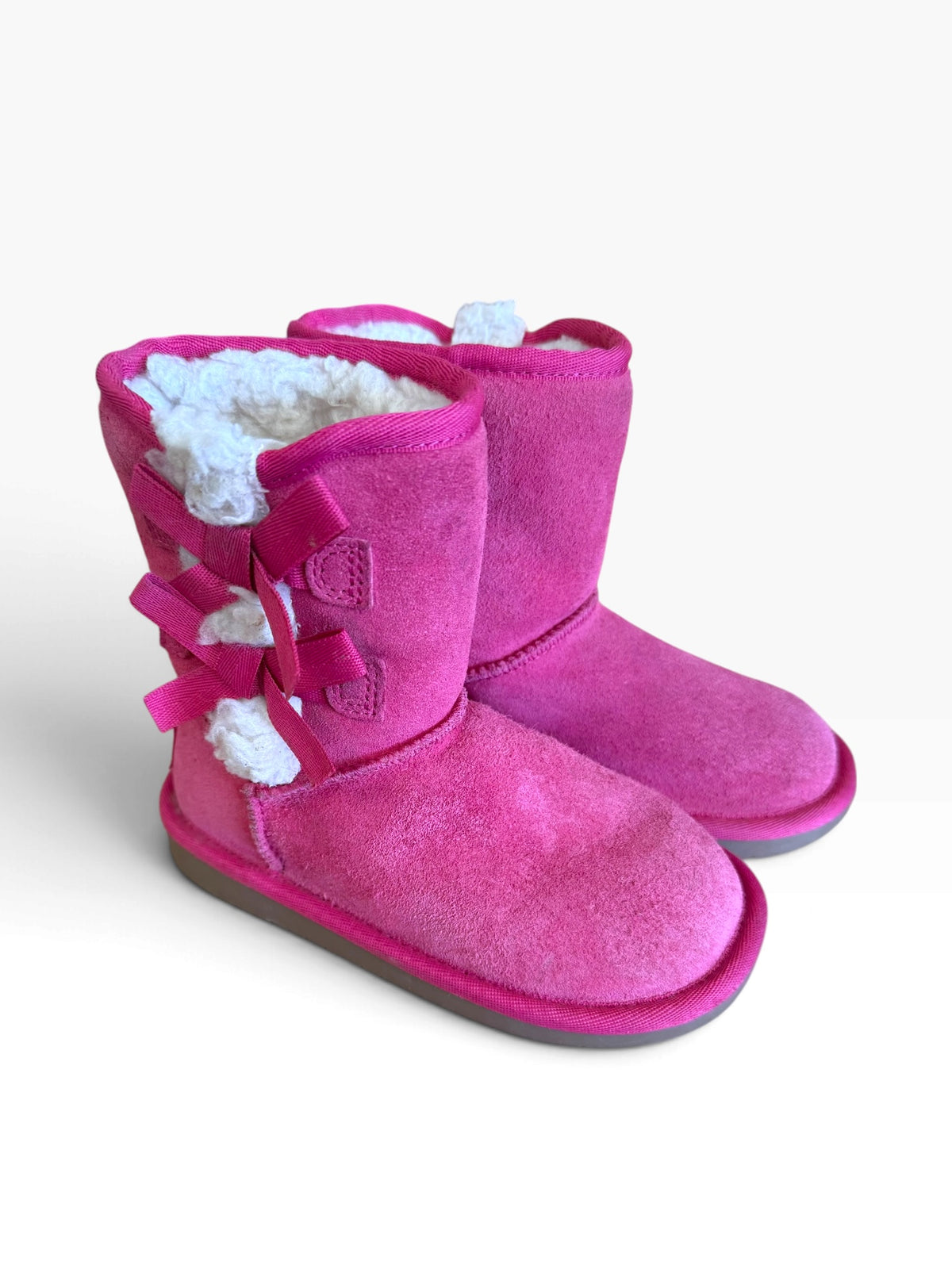 Koolaburra by UGG hot pink bow boots front view size 10