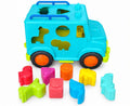 Jeep shape sorter truck toy with 10 colorful animal and shape pieces