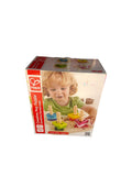 Hape Creative Peg Puzzle box showing colorful stacking shapes on wooden pegs