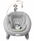 Ingenuity baby bouncer rocker with mobile gray mint great condition