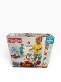 Fisher-Price Brilliant Basics Walker-to-Wagon retail box showing push-walker and pull-along wagon setups