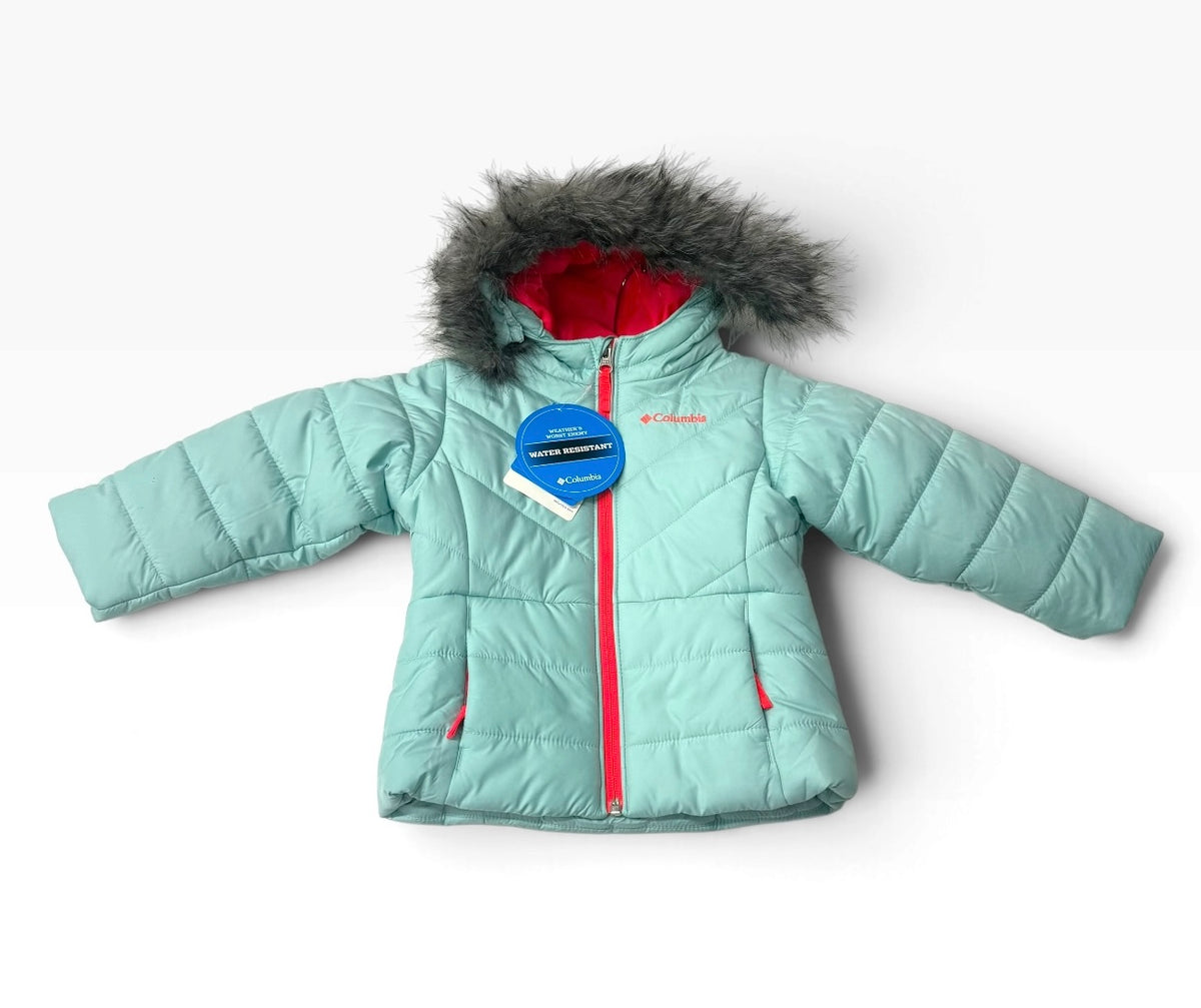 Columbia hooded winter coat, size 2T, new
