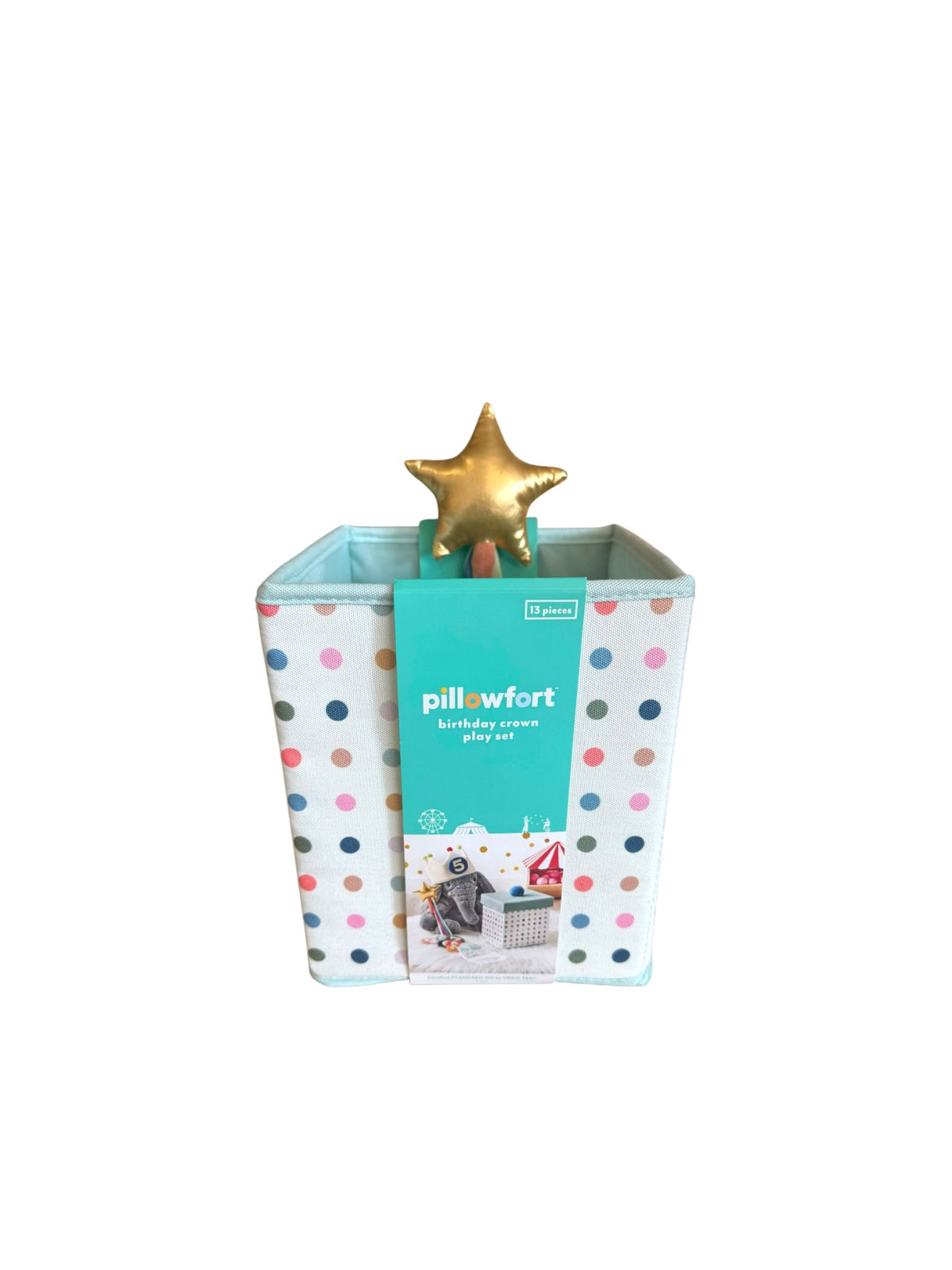 Pillowfort birthday crown play set on white background